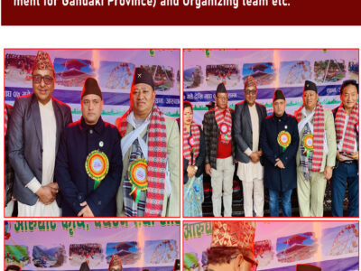 Singer Namraj in performance at Arughat, Agriculture, Cultural Cultural Festival 2024