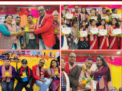 Singer Namraj representing the National Musicians Union-Central Committee as Senior Vice President