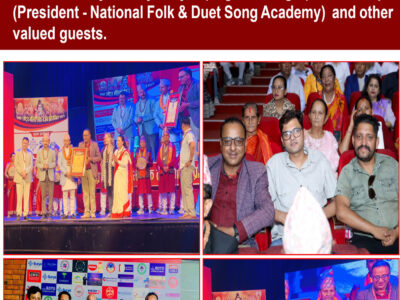 Namraj Dhungana honored by the first National Original Folk Song Contest